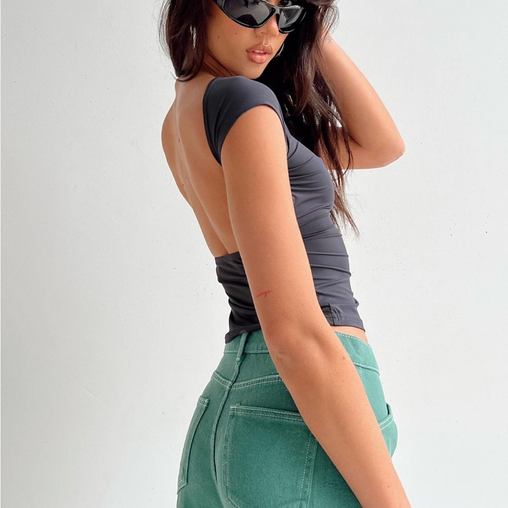 Princess Polly Rosalinda Top Grey